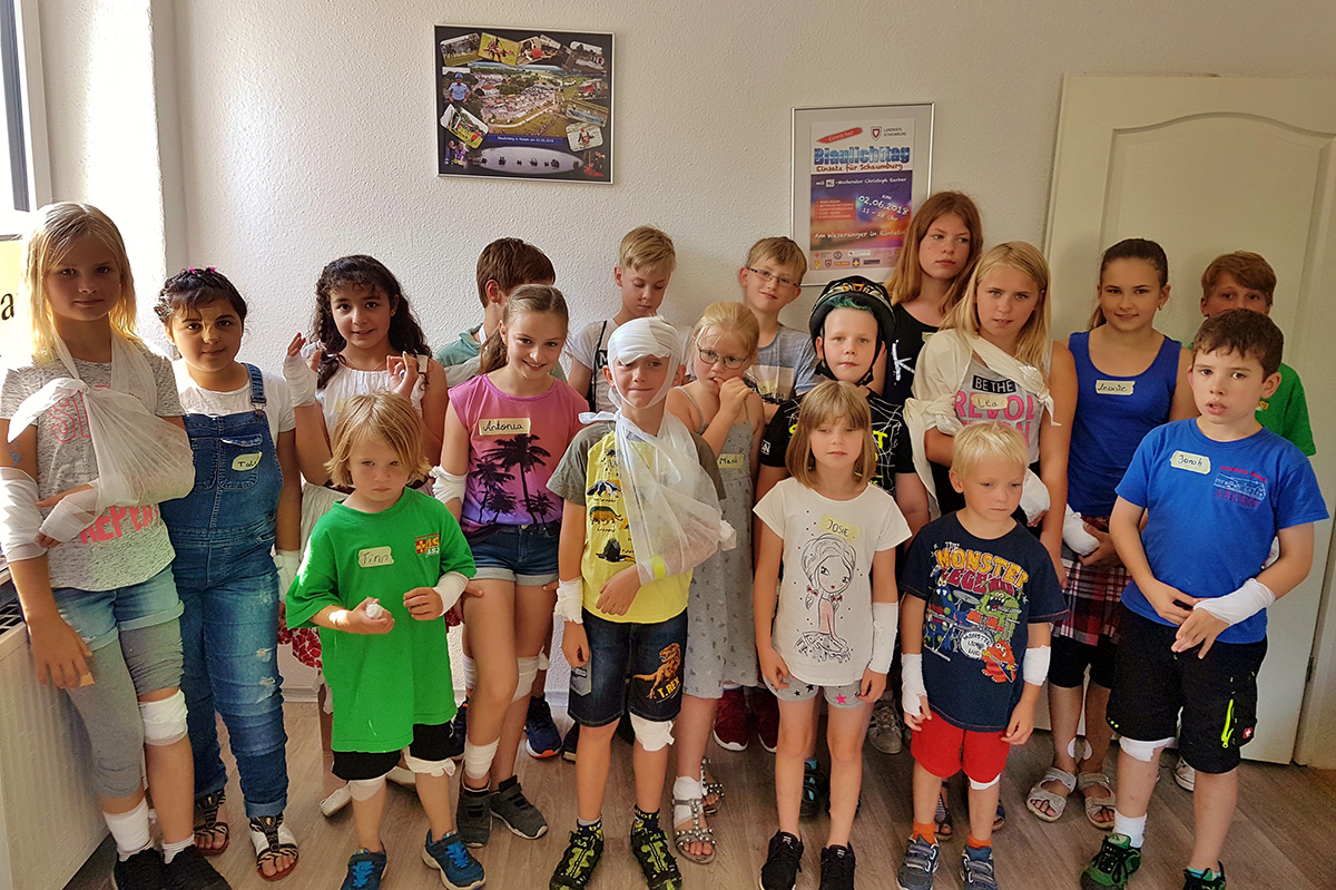 Ferienaktion Erste Hilfe für Kids beim ASB-Bückeburg