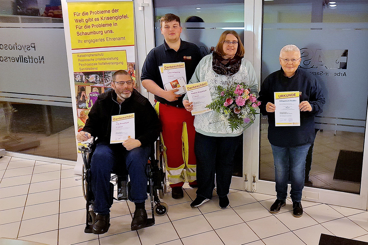Samariter aus Schaumburg ehren ihre Mitglieder 